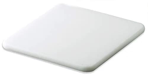 San Jamar Cut-N-Carry Saf-T-Grip Cutting Board White 22.86cm x 15.24cm x 1.27cm | Integrated Handle for Easy Carrying thumbnail 1