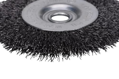 Century Drill & Tool 76841 Bench Grinder Wire Wheel, 4" Coarse & Crimped | Metal Cleaning & Rust Removal thumbnail 4