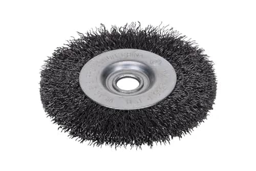 Century Drill & Tool 76841 Bench Grinder Wire Wheel, 4" Coarse & Crimped | Metal Cleaning & Rust Removal thumbnail 3