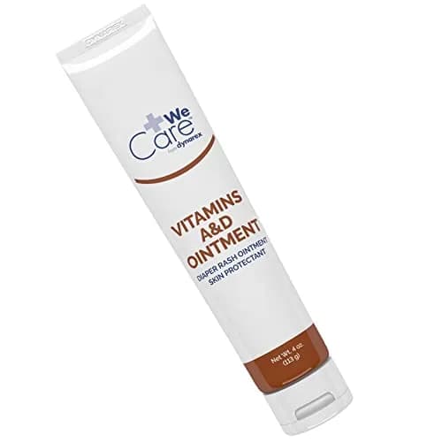 Dynarex Vitamins A & D Ointment 118ml (4 oz) | Skin Protectant for Diaper Rash, Dry Skin & Tattoos thumbnail 1