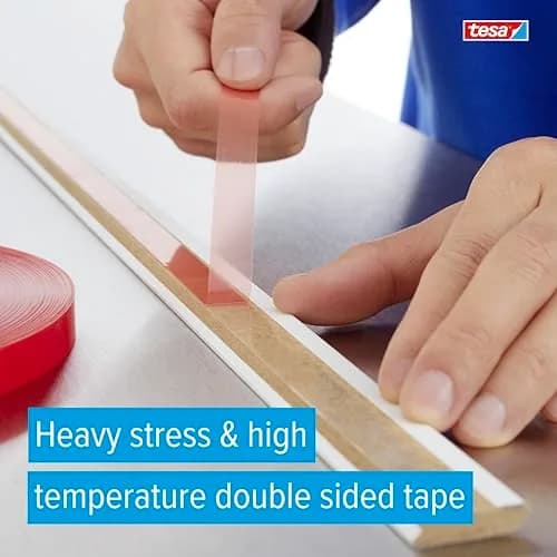 tesa 4965 Original Double-Sided PET Film Tape, Transparent, 2.54 cm (1 in) x 32.92 m (36 yd) | High Temp Resistance thumbnail 2