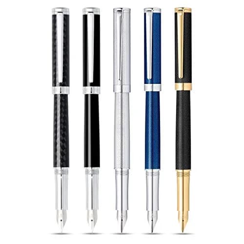 Sheaffer Intensity Carbon Fiber Fountain Pen with Chrome-Plated Trim and Medium Nib, 39g (1.38 oz) | Smooth Ink Flow thumbnail 4