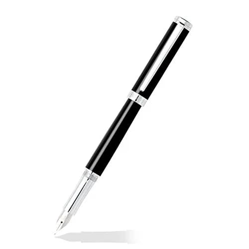 Sheaffer Intensity Onyx Fountain Pen with Chrome-Plated Trim and Medium Nib | Luxury Writing Instrument thumbnail 1