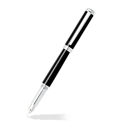 Sheaffer Intensity Onyx Fountain Pen with Chrome-Plated Trim and Medium Nib | Luxury Writing Instrument thumbnail 2