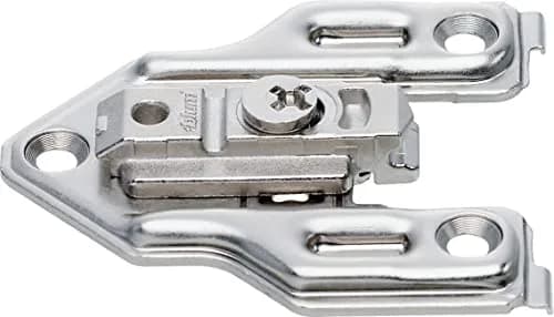 Blum CLIP Top 0mm Center Mount Face Frame Mounting Plate 175H6000 Nickel | Height Adjustment +/- 2mm thumbnail 1