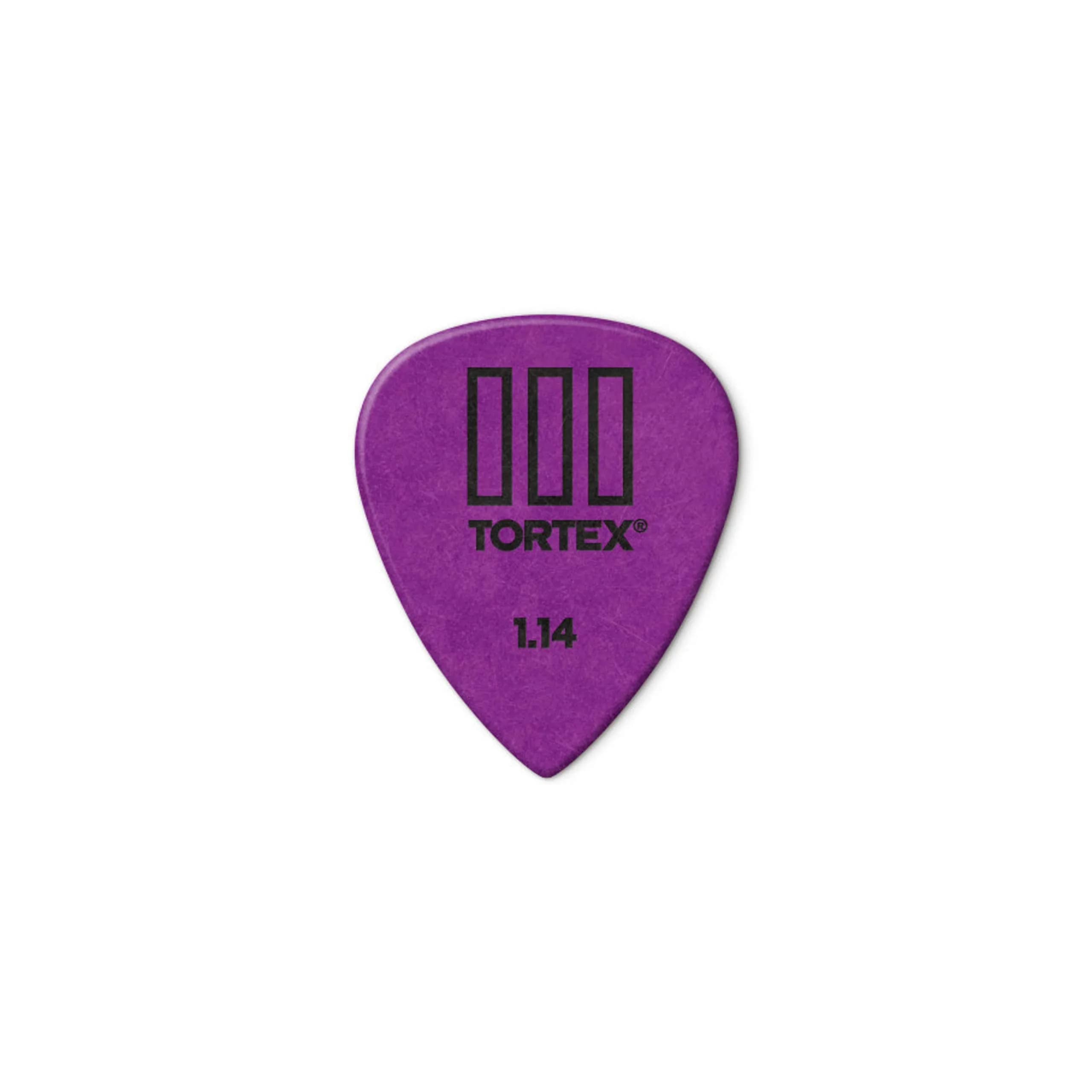Jim Dunlop Tortex TIII Pick 0.73mm (Yellow) | 12 Pack Guitar Plectrums — 1.14mm