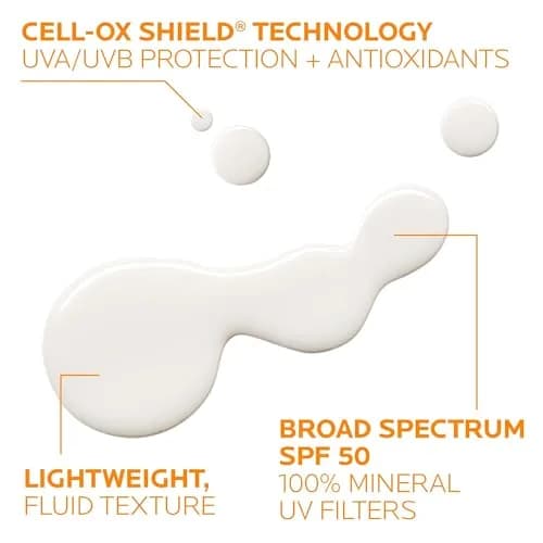 La Roche-Posay Anthelios Mineral Sunscreen Fluid SPF 50 50ml (1.7 Fl Oz) | Broad Spectrum UVA/UVB Protection thumbnail 3