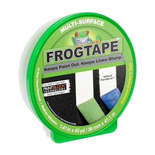 FrogTape Multi-Surface Painter's Tape with PAINTBLOCK, 1.41 in x 45 Yds | Sharp Edges, Clean Removal, USA Made thumbnail 1