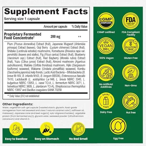 Dr. Ohhira's 3-in-1 Probiotics, Prebiotics & Postbiotics Capsules 100 Count | Supports Digestive Health & Gut Microbiome thumbnail 6