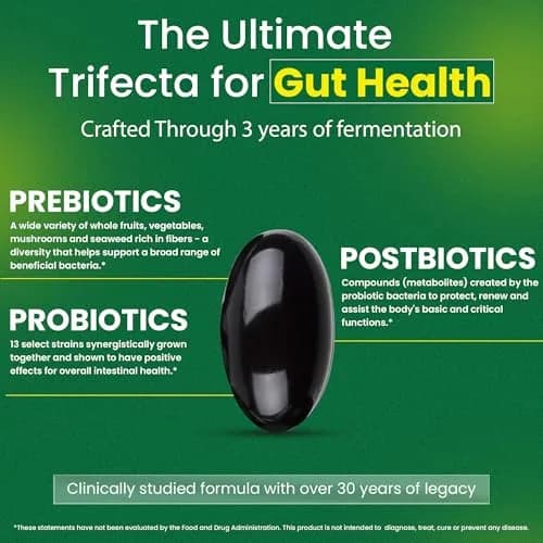 Dr. Ohhira's 3-in-1 Probiotics, Prebiotics & Postbiotics Capsules 100 Count | Supports Digestive Health & Gut Microbiome thumbnail 4
