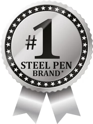Zebra Pen STEEL F-402 Retractable Ballpoint Pen 0.7mm | Durable Stainless Steel, Precise Fine Point, Refillable, 2-Pack thumbnail 7