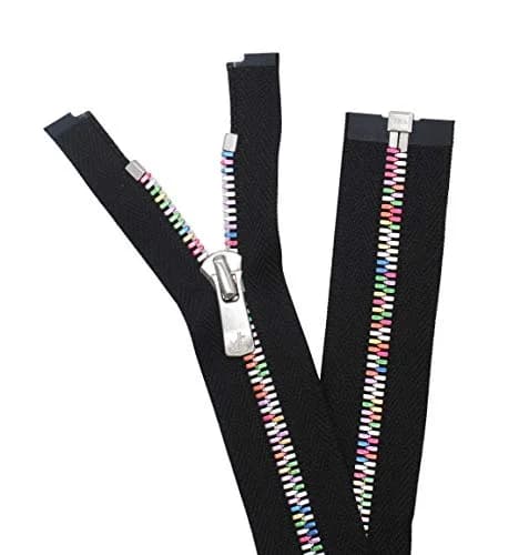 Zipperstop YKK Excella Rainbow Zipper 22" Separating | High-Quality Rainbow Zipper for Apparel & Bags thumbnail 4