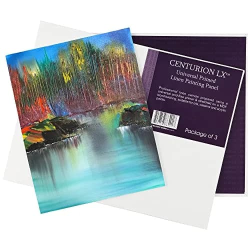 Centurion All-Media Primed Linen Panels 4x6 Inch (3 Pack) | Universal Primed Canvas Boards for Oil & Acrylic Painting thumbnail 4