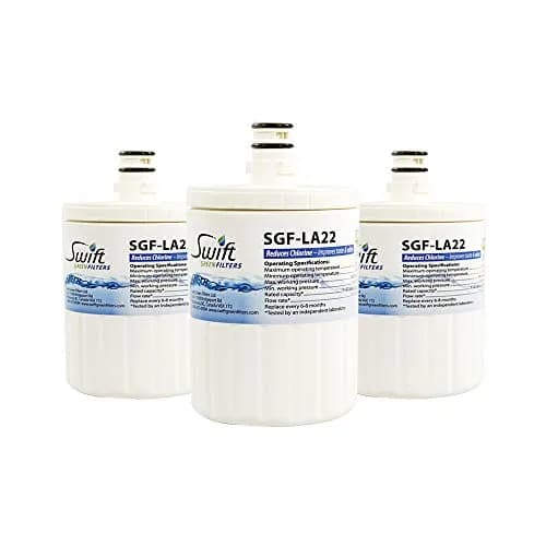 Swift Green Filters SGF-LA22 Compatible Refrigerator Water Filter 3-Pack | NSF Certified, Reduces Chlorine & Sediment, Made in USA thumbnail 1