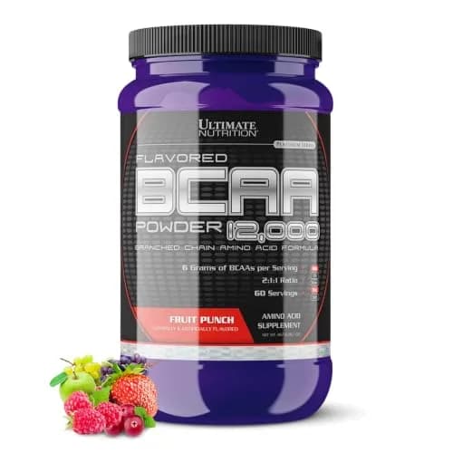 Ultimate Nutrition BCAA Powder 12000, Fruit Punch | 6g Amino Acids for Muscle Recovery & Endurance thumbnail 1