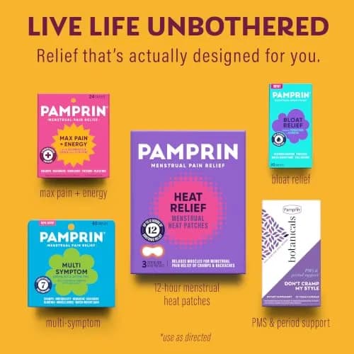 Pamprin Max Pain + Energy Caplets 24 Count | Menstrual Relief for Cramps, Bloating & Fatigue thumbnail 6