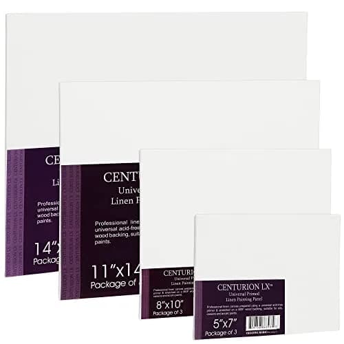 Centurion All-Media Primed Linen Panels 16x20 inches (40.7x50.8 cm) - 3 Pack | Acid-Free Archival Quality for Oils & Acrylics thumbnail 3