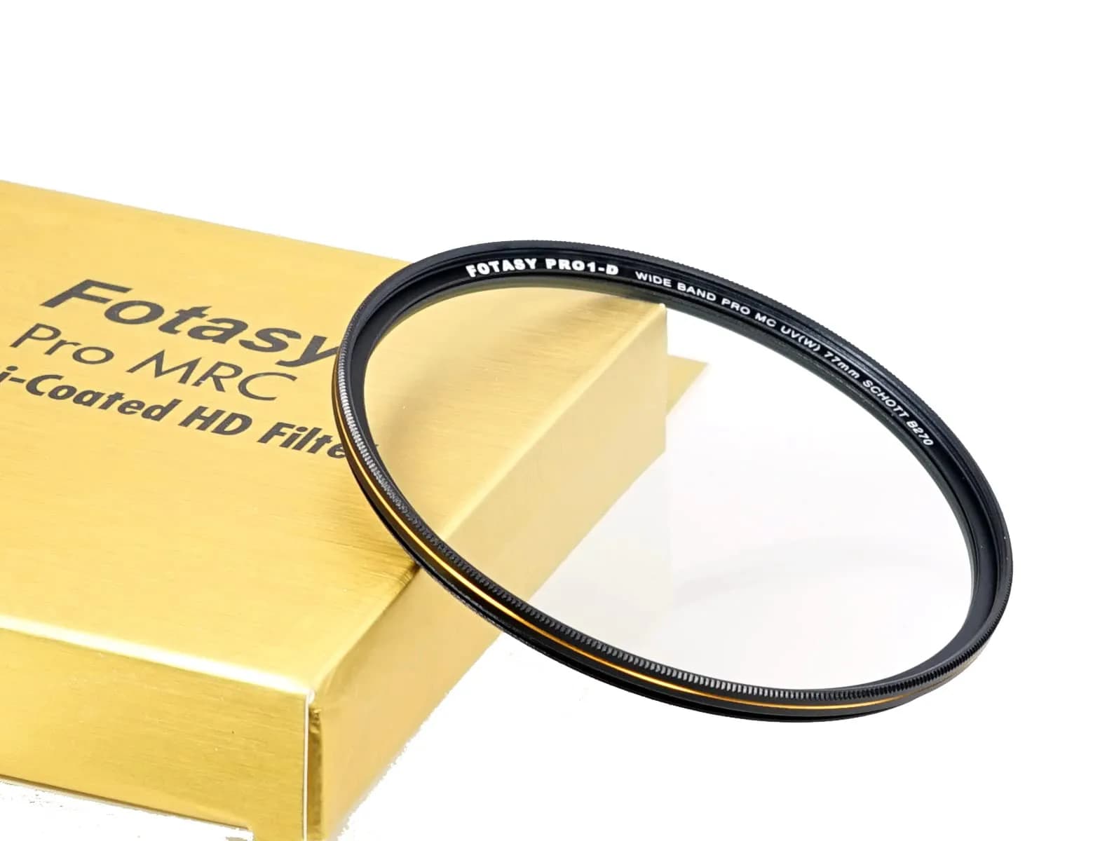 Fotasy 82mm Ultra Slim UV Protection Lens Filter with Nano MRC Multi-Resistant Coating | Protects Lens from UV Rays and Scratches — Black