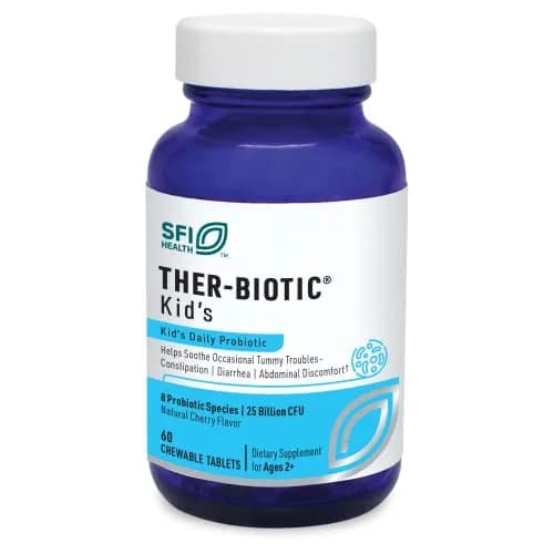 SFI Health Ther-Biotic Kids Probiotic Chewables 60 Cherry Flavored | 25 Billion CFU for Kids thumbnail 1
