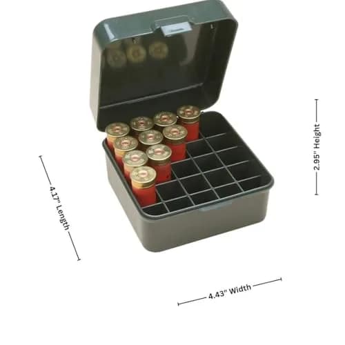 MTM Case-Gard S25D-11 Shotshell Box 25-Round Capacity | Holds 12, 16, 20 Gauge Up To 3 Inches thumbnail 2