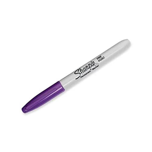 Sharpie Permanent Markers Fine Point, Purple, 2-Pack | Quick-Drying, Waterproof & Fade-Resistant thumbnail 2