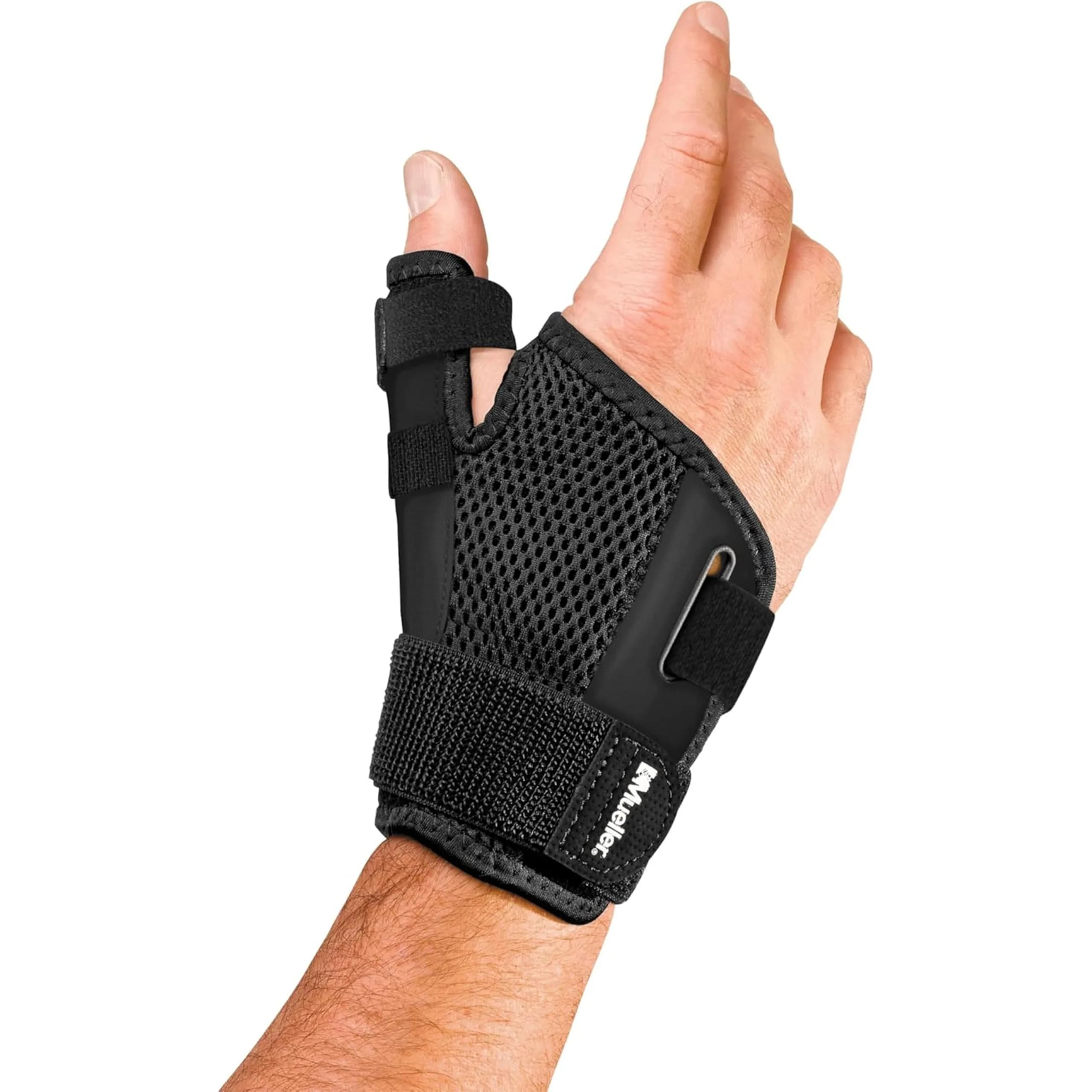 MUELLER Adjust-to-Fit Thumb Brace Spica Splint 50g (1.76 oz) | Targeted Compression for Pain Relief