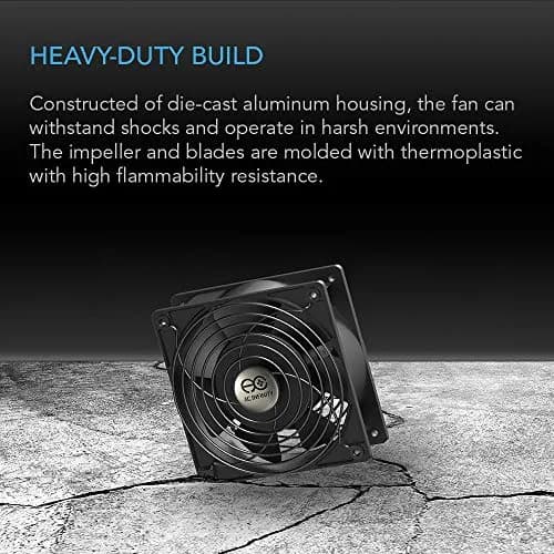 AC Infinity AXIAL 1238W 120V AC Muffin Fan 5" | High Airflow, Heavy Duty Aluminum Housing thumbnail 5