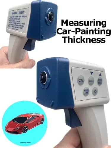 Tecpel TG-902 Digital Paint Thickness Gauge Tester 1000 μm (40 Mils) | Measures Paint on Metal Surfaces thumbnail 4