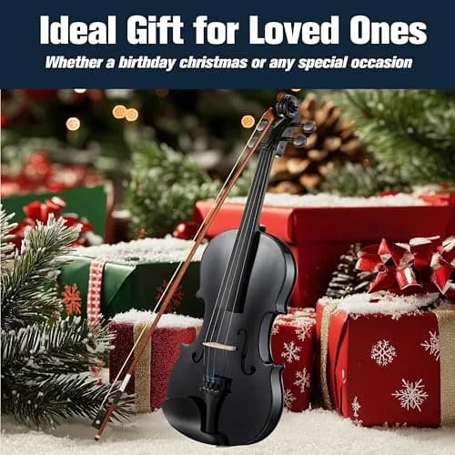 Mendini by Cecilio Violin 4/4 Full Size Kit | Hand Carved Acoustic Solid Wood for Beginners thumbnail 8