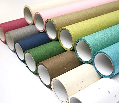ONAO Shoji Paper Roll 28cm x 300cm (11" x 118") Bright Red | Japanese Washi Paper for Screens & Crafts thumbnail 4