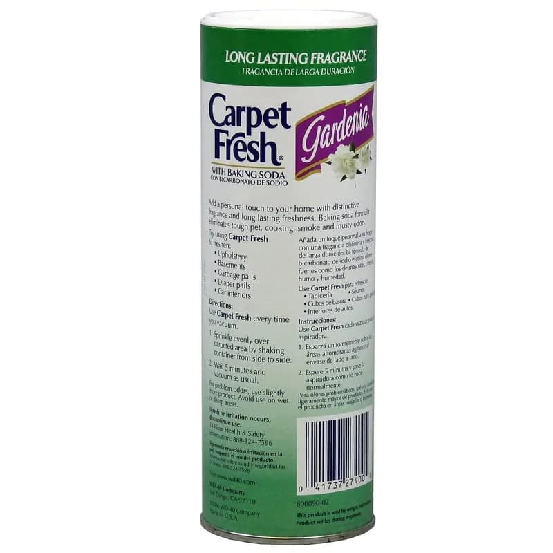 Carpet Fresh Rug and Room Deodorizer with Baking Soda, Gardenia Fragrance, 397g (14 Oz) | Eliminates Odors with Baking Soda thumbnail 4
