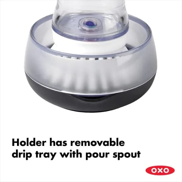 OXO Good Grips Soap Dispensing Palm Brush Storage Set | Easy Soap Dispensing for Kitchen Cleaning thumbnail 8