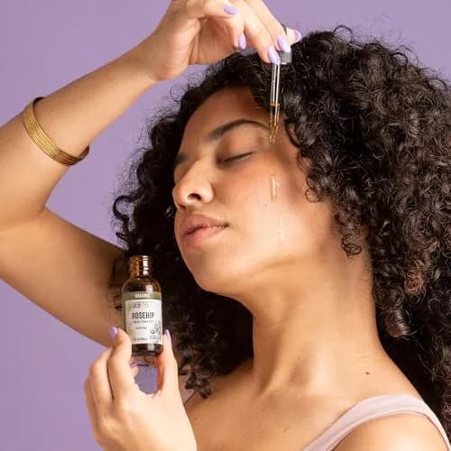 Aura Cacia Organic Rosehip Skin Care Oil 30ml (1 fl. oz.) | Restores Mature & Sun-Damaged Skin thumbnail 6