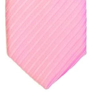 Retreez Skinny Tie with Stripe Textured - Pink | 2 inches (5 cm) Wide, 58 inches (148 cm) Long thumbnail 3