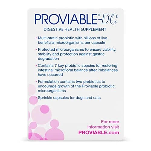 Nutramax Proviable Probiotics for Dogs & Cats Sprinkle Capsules 30 Count | Multi-Strain Gut Health Support thumbnail 4