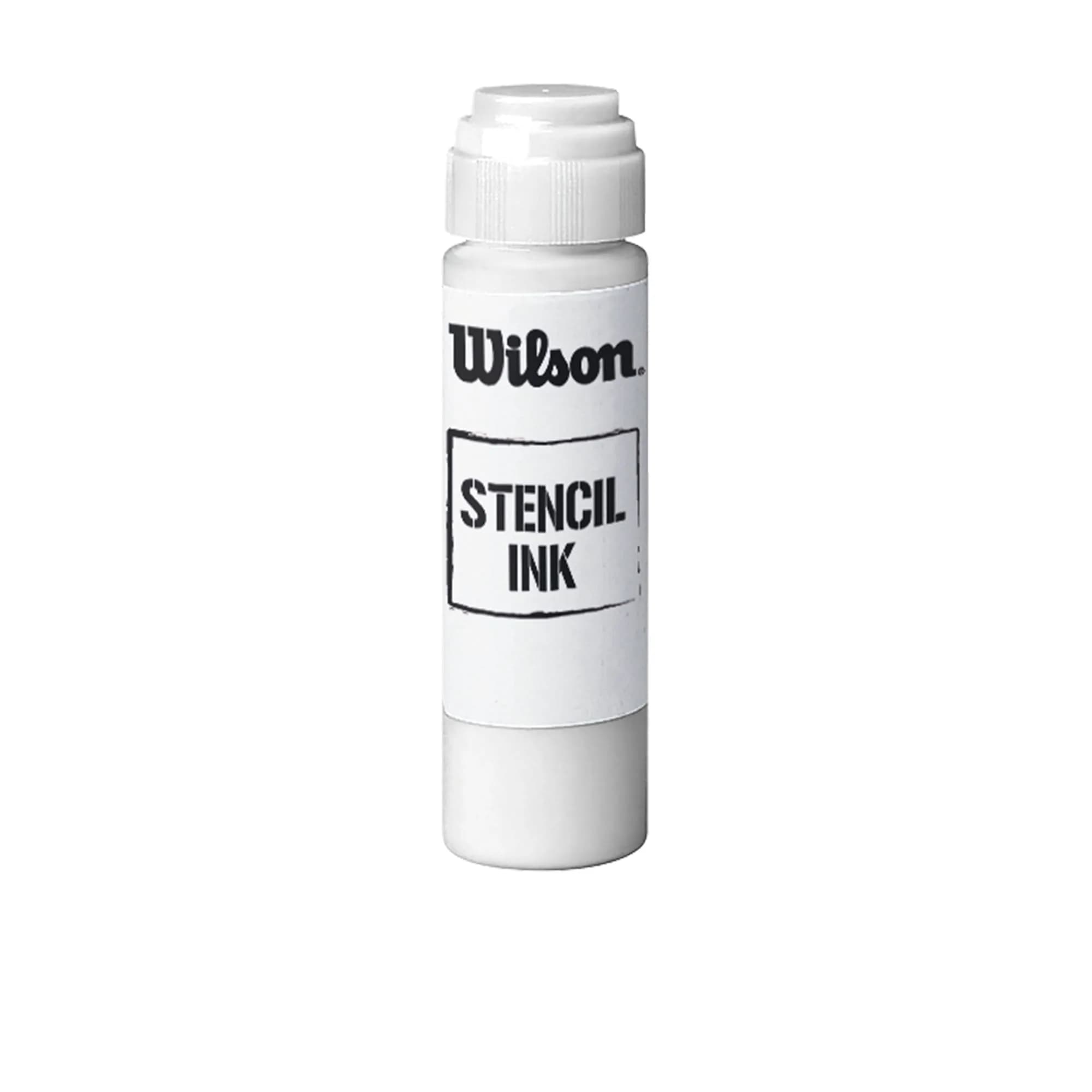 WILSON Stencil Ink White 40ml (1.4 fl oz) | Durable Tennis Racket String Ink — White