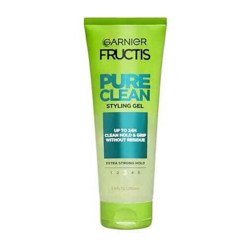 Garnier Fructis Pure Clean Styling Hair Gel 200ml (6.8 fl oz) | Extra Strong Hold Up to 24 Hours thumbnail 1