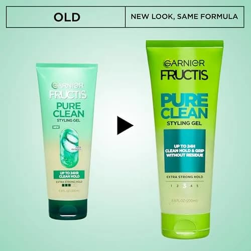 Garnier Fructis Pure Clean Styling Hair Gel 200ml (6.8 fl oz) | Extra Strong Hold Up to 24 Hours thumbnail 2