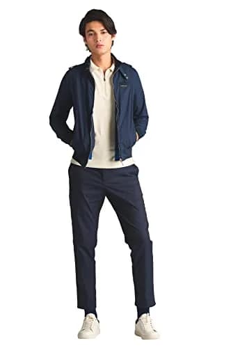 Members Only Original Iconic Racer Jacket for Men (Navy, 2XL) | Slim Fit, Water Resistant, Year-Round Wear thumbnail 4
