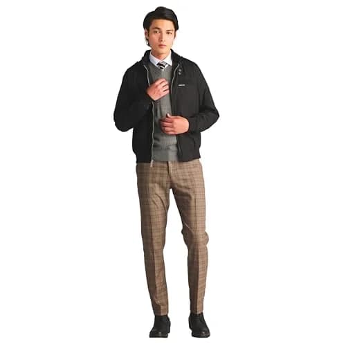 Members Only Classic Iconic Racer Jacket Slim Fit Black Medium | Water-Resistant Year-Round Wear thumbnail 2