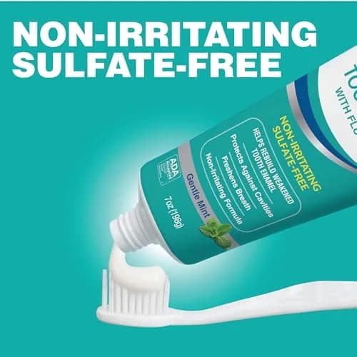 CloSYS SLS Free Toothpaste with Fluoride, 7 Ounce (198 g) Gentle Mint | Cavity Protection & Fresh Breath thumbnail 5