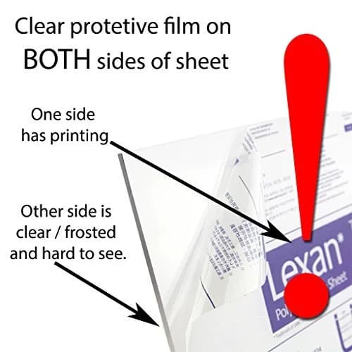 Plastics 2000 Clear Polycarbonate Sheet 0.79mm (1/32") x 30.5cm x 30.5cm | Impact-Resistant & Thermoformable thumbnail 3
