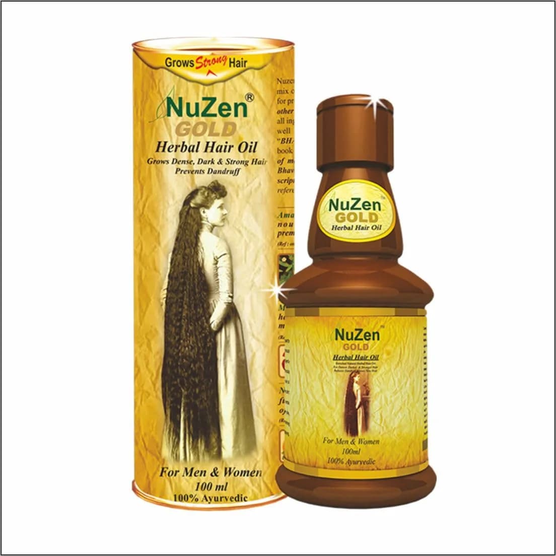 Nuzen Herbal Hair Oil - 100ml | Supports Hair Growth & Dandruff Prevention - main product image