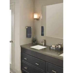 Moen 90 Degree Cabinet Pull Brushed Nickel 9.1 cm (3.54 in) | Modern Minimalist Hardware thumbnail 7