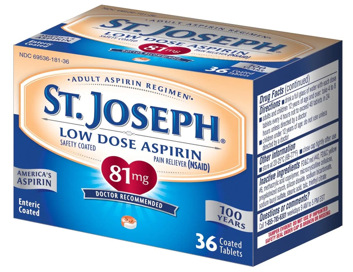 St. Joseph Aspirin 81mg 36 ct