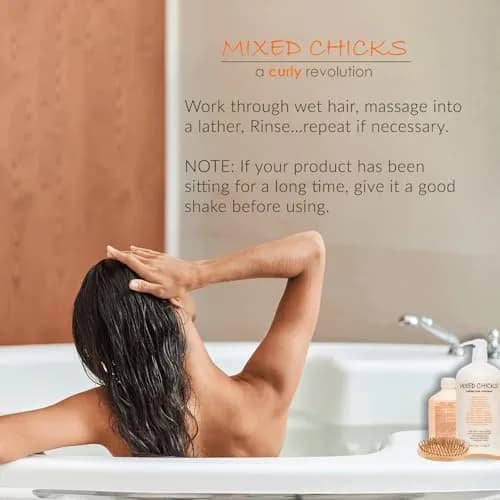 Mixed Chicks Sulfate-Free Shampoo for Colored & Chemically Treated Hair | Gentle Cleanser for Curly, Wavy & Straight Hair, 10 Fl Oz thumbnail 6