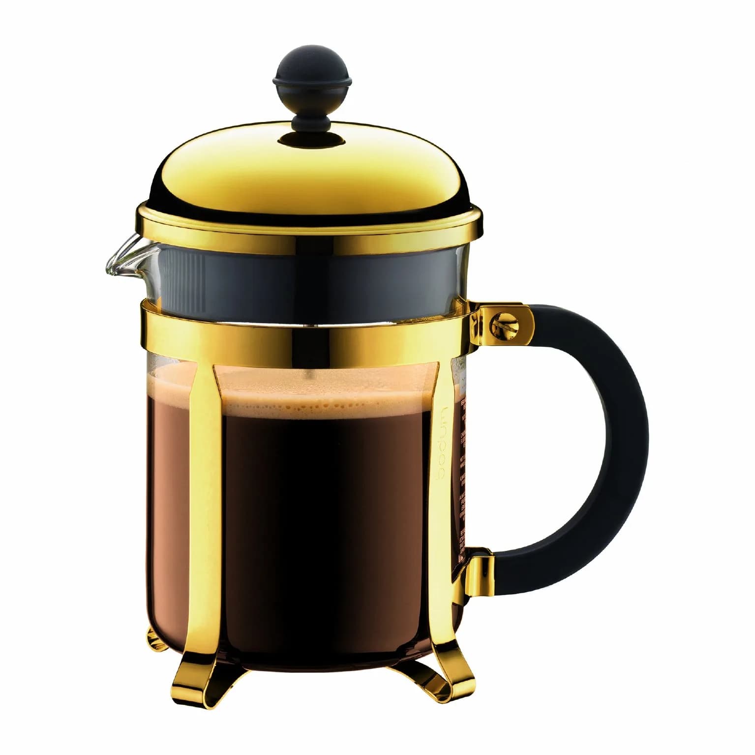Bodum Chambord French Press Coffee Maker 1L (34oz) | Classic Design, Stainless Steel & Borosilicate Glass — Gold