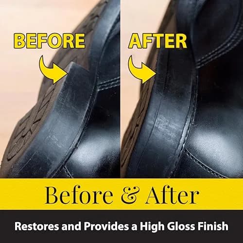 Fiebing's Leather Sole & Heel Black Edge Dressing (4 oz) | High Gloss Shoe Care for Leather Soles & Heels thumbnail 5