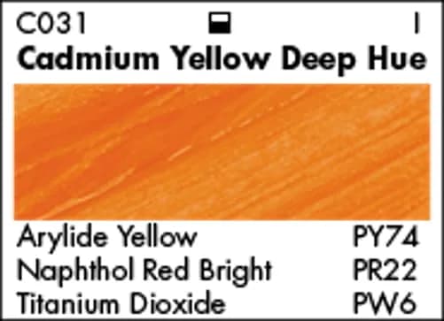 Grumbacher Academy Acrylic Cadmium Yellow Deep Hue 90ml (3 Fl Oz) | ASTM Lightfastness 1-Excellent thumbnail 3
