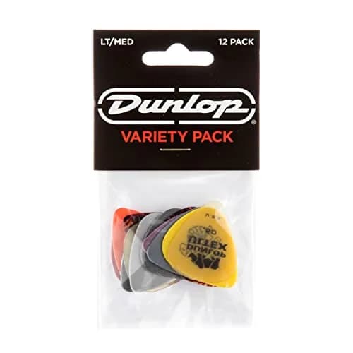 Jim Dunlop Guitar Pick LT/MD Variety Pack - 12 Pack | Sample Popular Gauges & Materials thumbnail 1